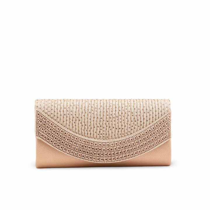 Golden Fancy Clutch For Ladies P24451