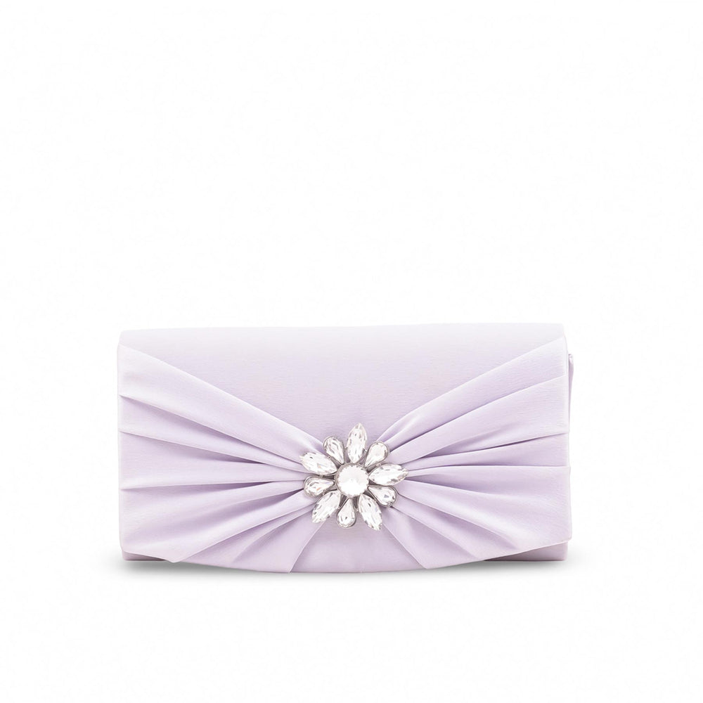 Silver Formal Clutch For Women P24455