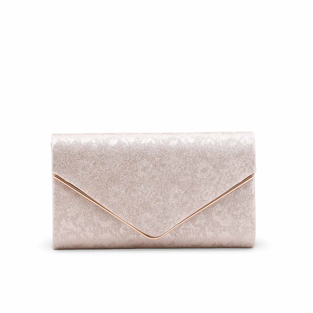 Golden Fancy Clutch For Ladies P24457