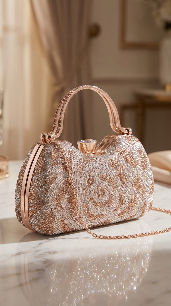Golden Bridal Clutch P24467