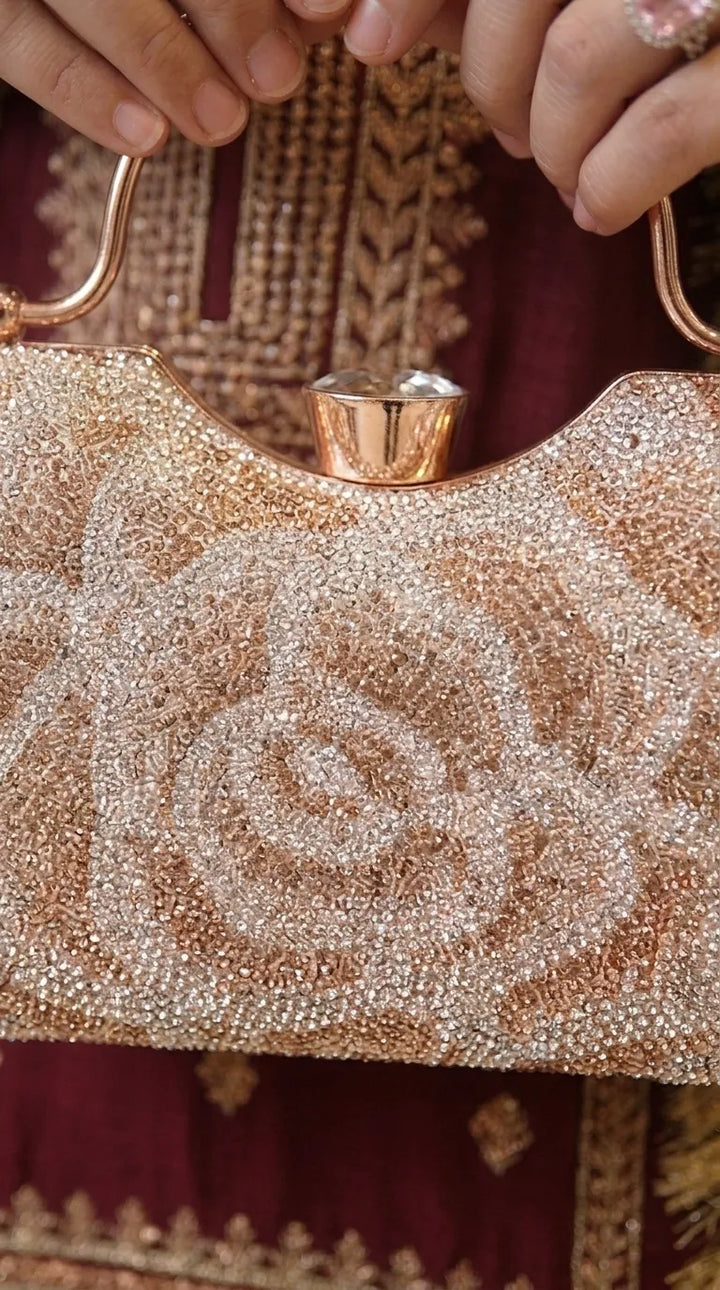 Golden Bridal Clutch P24467