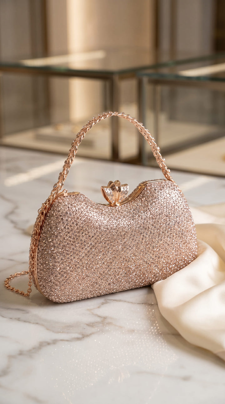 Golden Bridal Clutch P24468