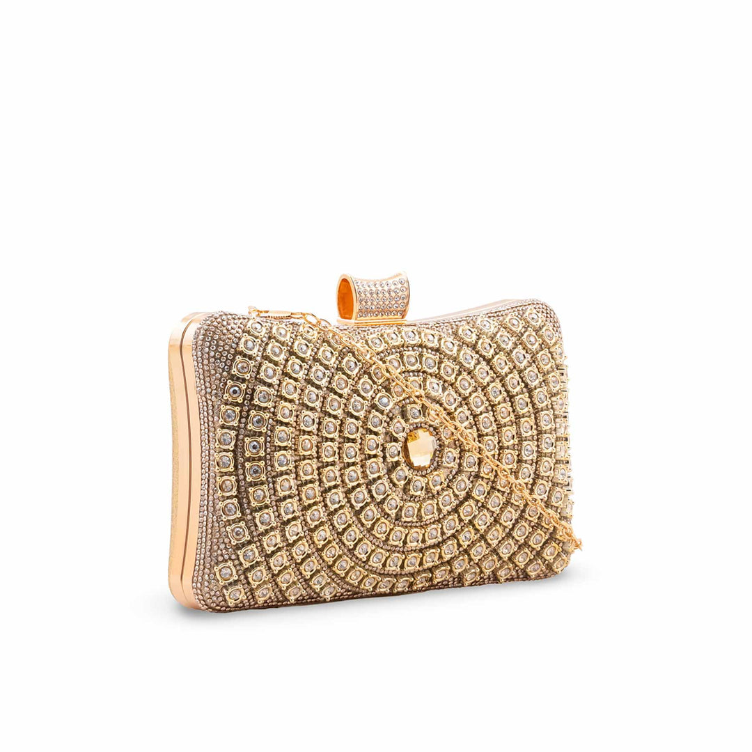Golden Bridal Clutch P24549