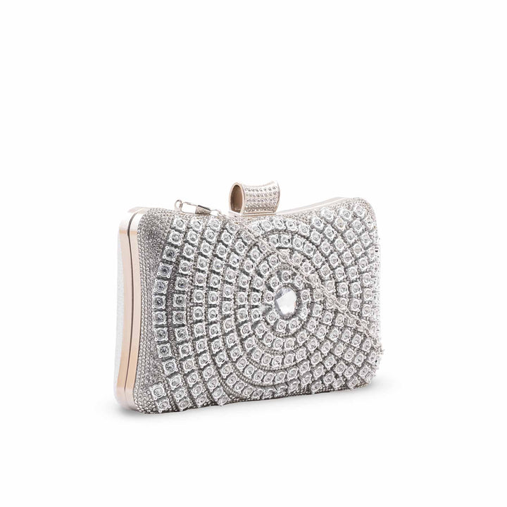 Silver Bridal Clutch P24549