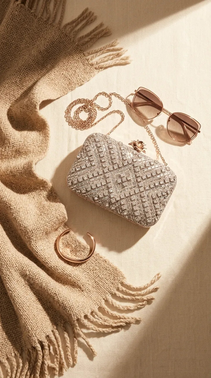 Silver Bridal Clutch P24550
