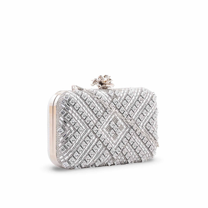 Silver Bridal Clutch P24550