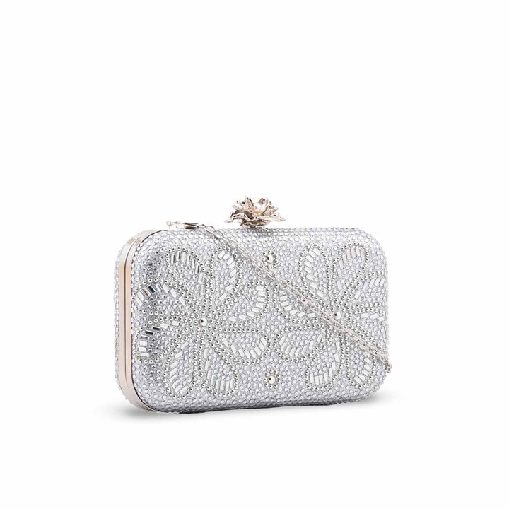 Silver Bridal Clutch P24551