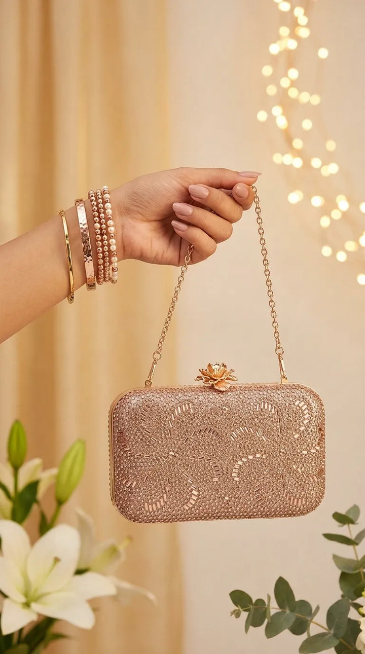 Champagne Bridal Clutch P24551