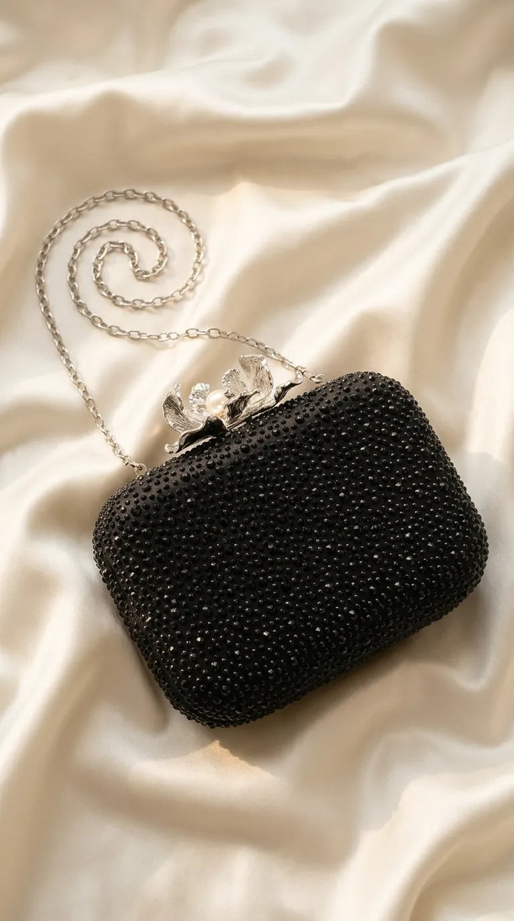 Black Bridal Clutch P24552
