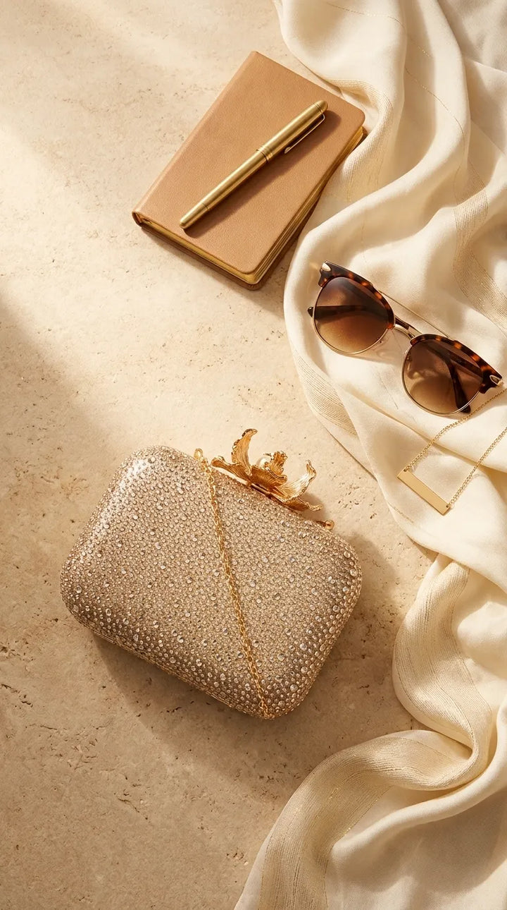 Golden Bridal Clutch P24552