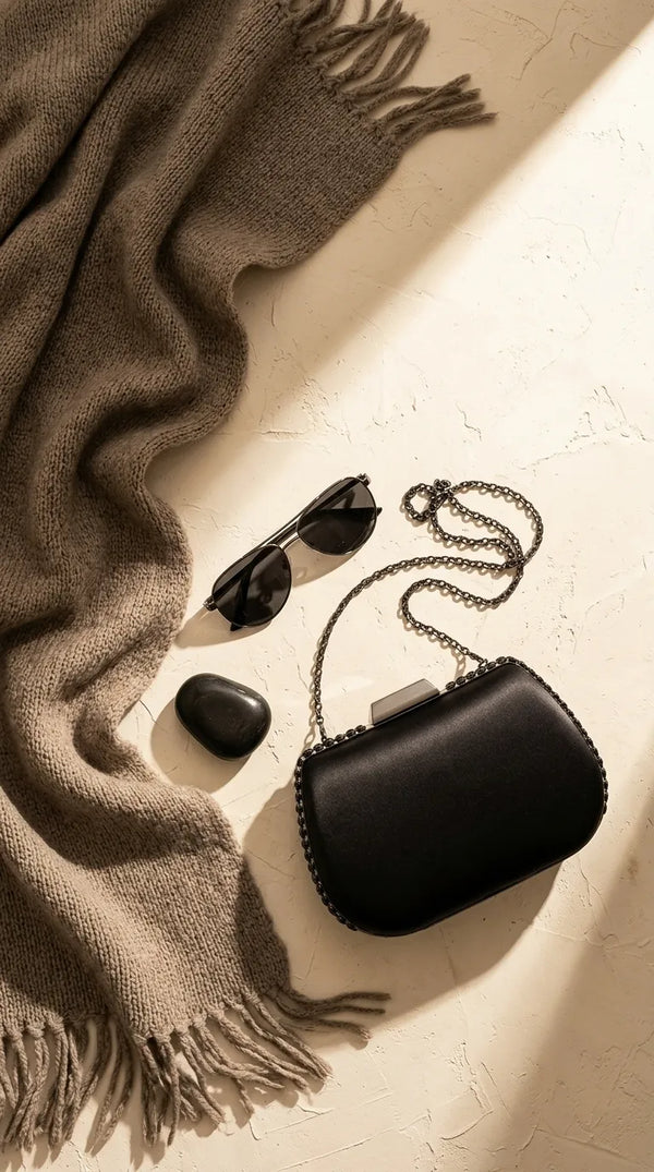 Black Formal Clutch For Ladies P24553