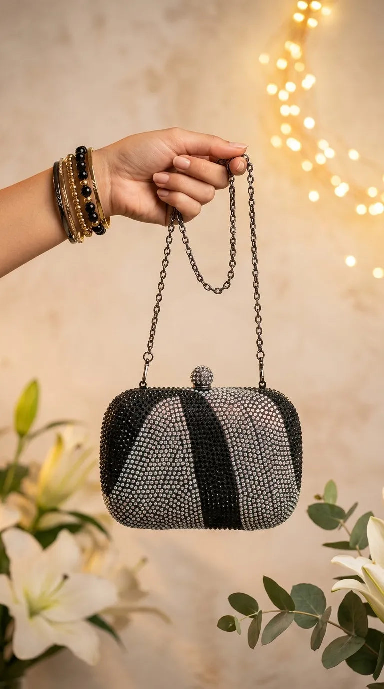 Black Bridal Clutch P24555