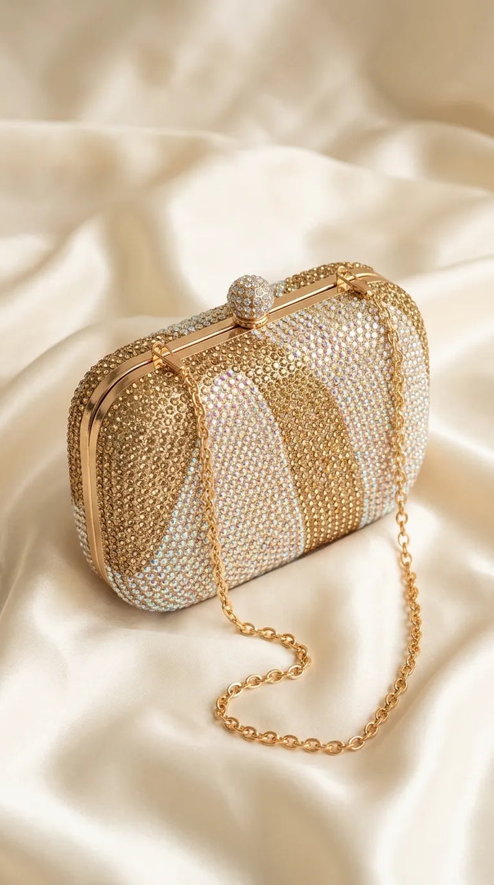 Golden Bridal Clutch P24555