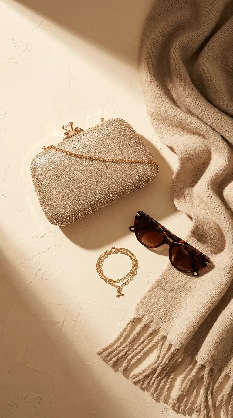 Golden Bridal Clutch P24557