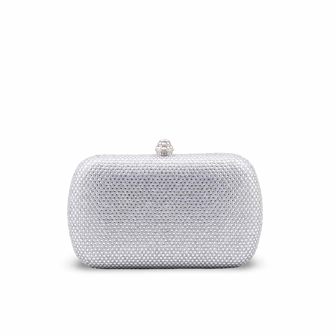 Silver Bridal Clutch P24558