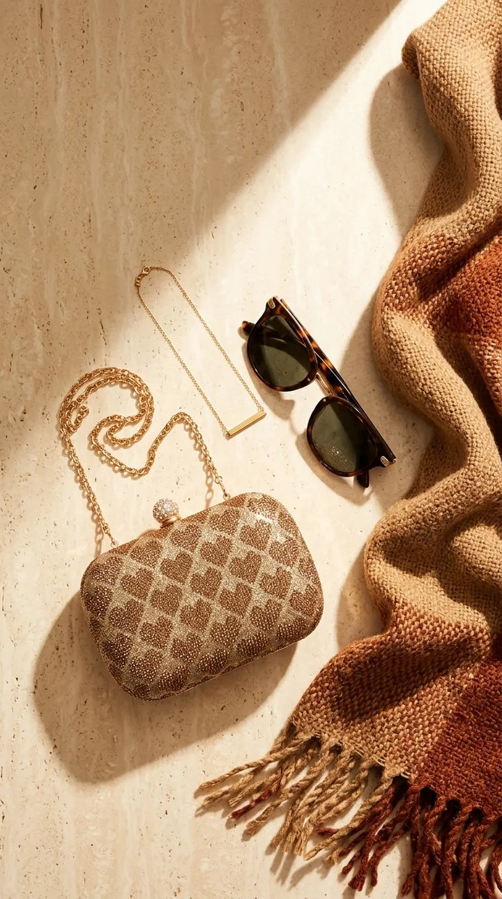 Golden Bridal Clutch P24561
