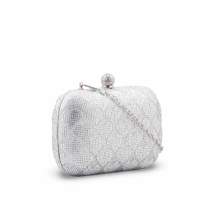 Silver Bridal Clutch P24561