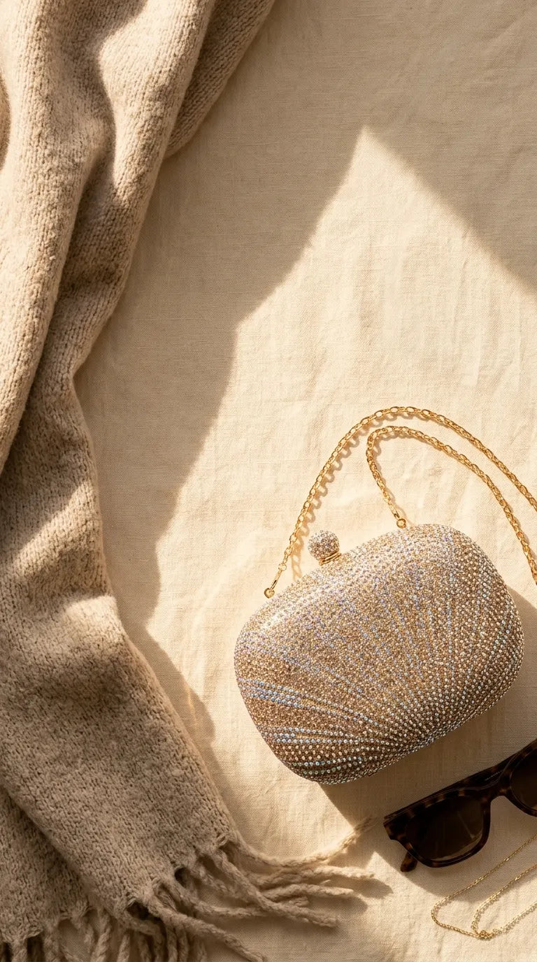 Golden Bridal Clutch P24563
