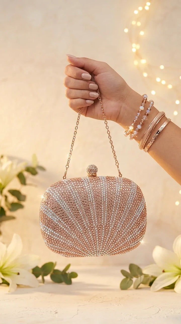 Champagne Bridal Clutch P24563