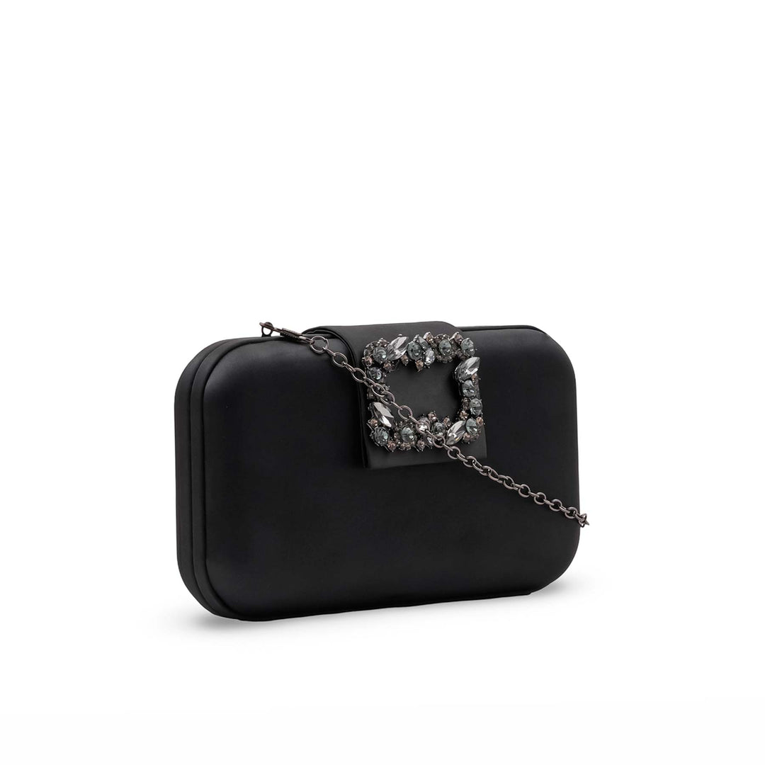 Black Formal Clutch For Ladies P24565
