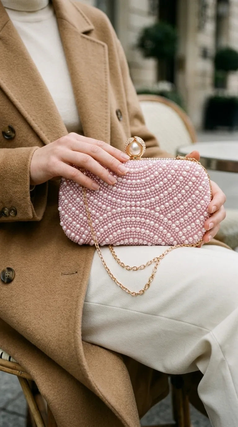 Pink Fancy Bridal Clutch P24568