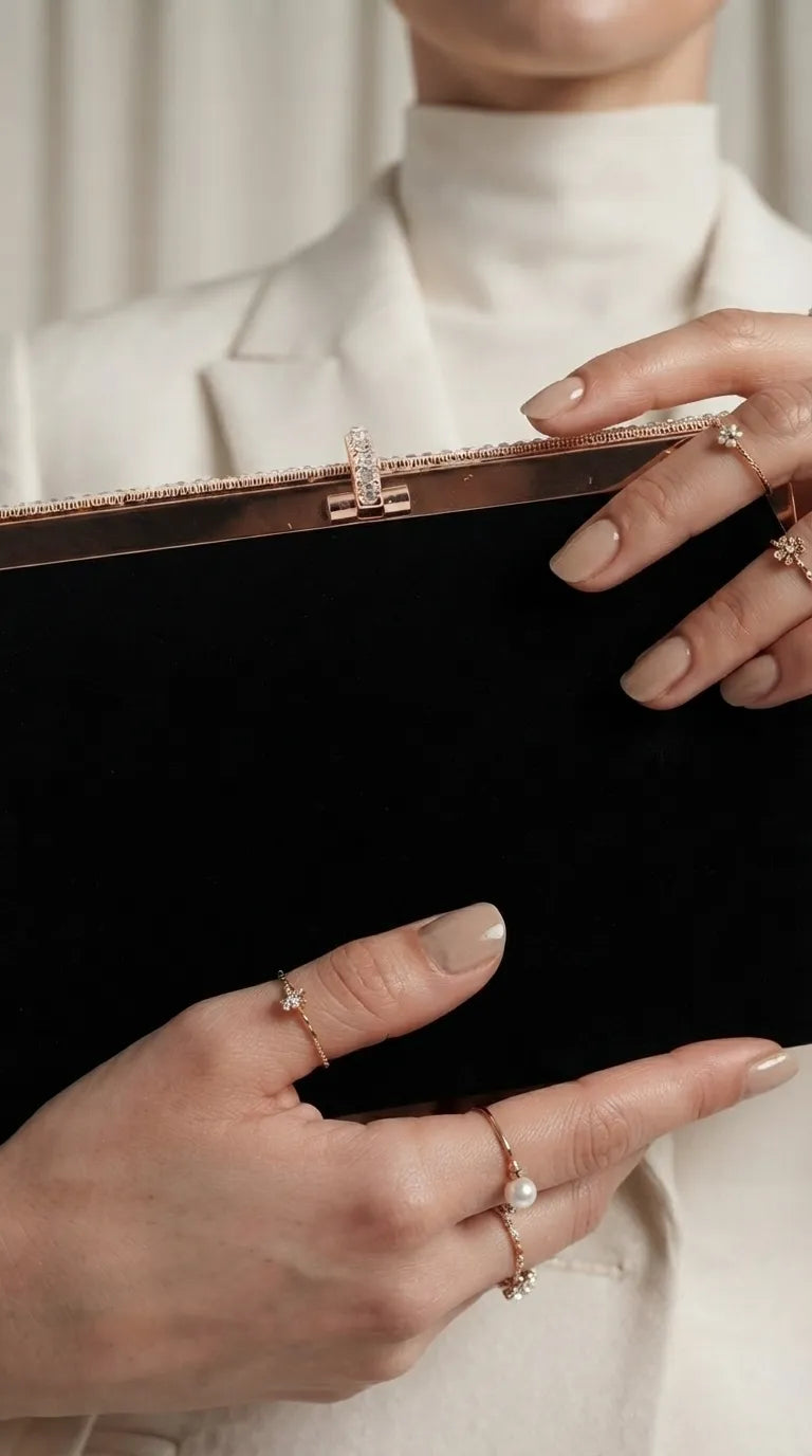 Black Formal Clutch For Women P24571