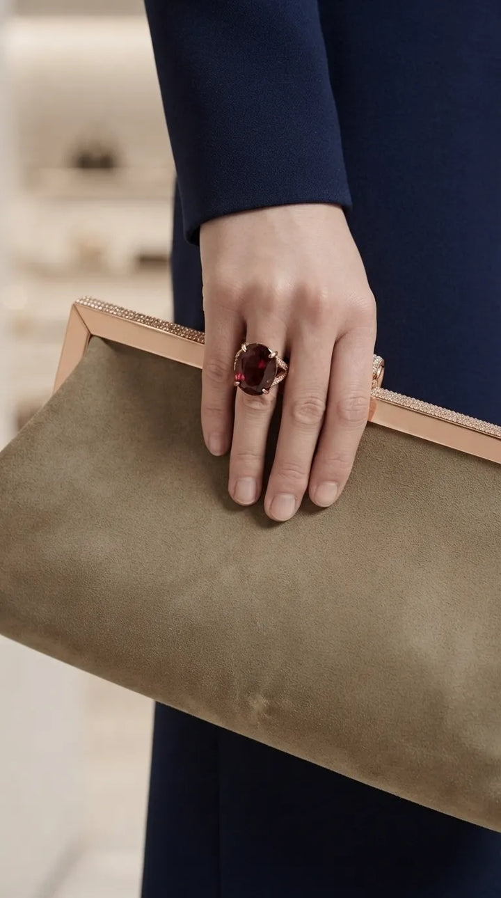 Beige Formal Clutch For Women P24571