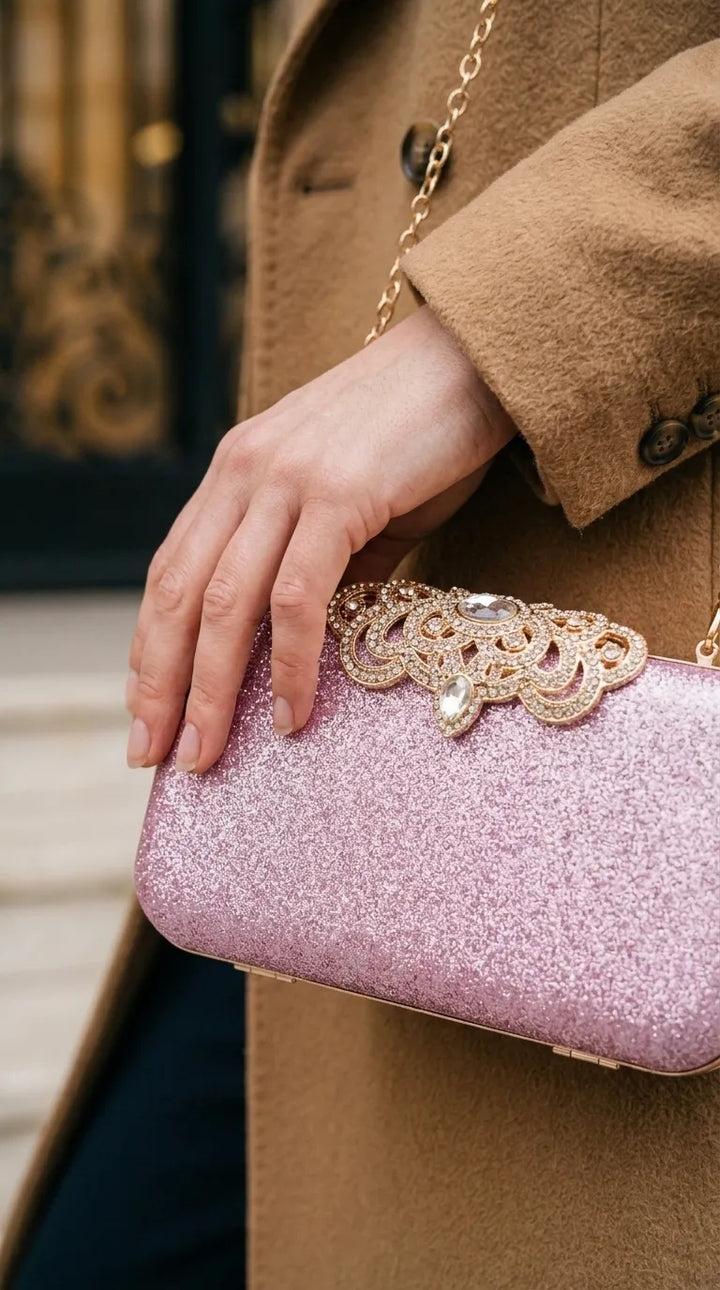 Pink Fancy Clutch For Women P24576
