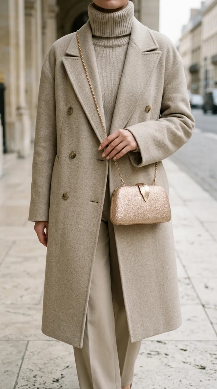 Beige Fancy Clutch For Women P24577