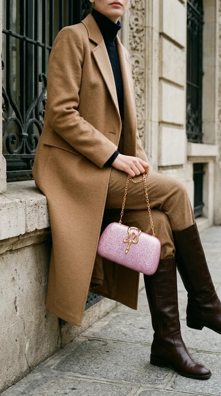 Pink Fancy Clutch For Women P24578