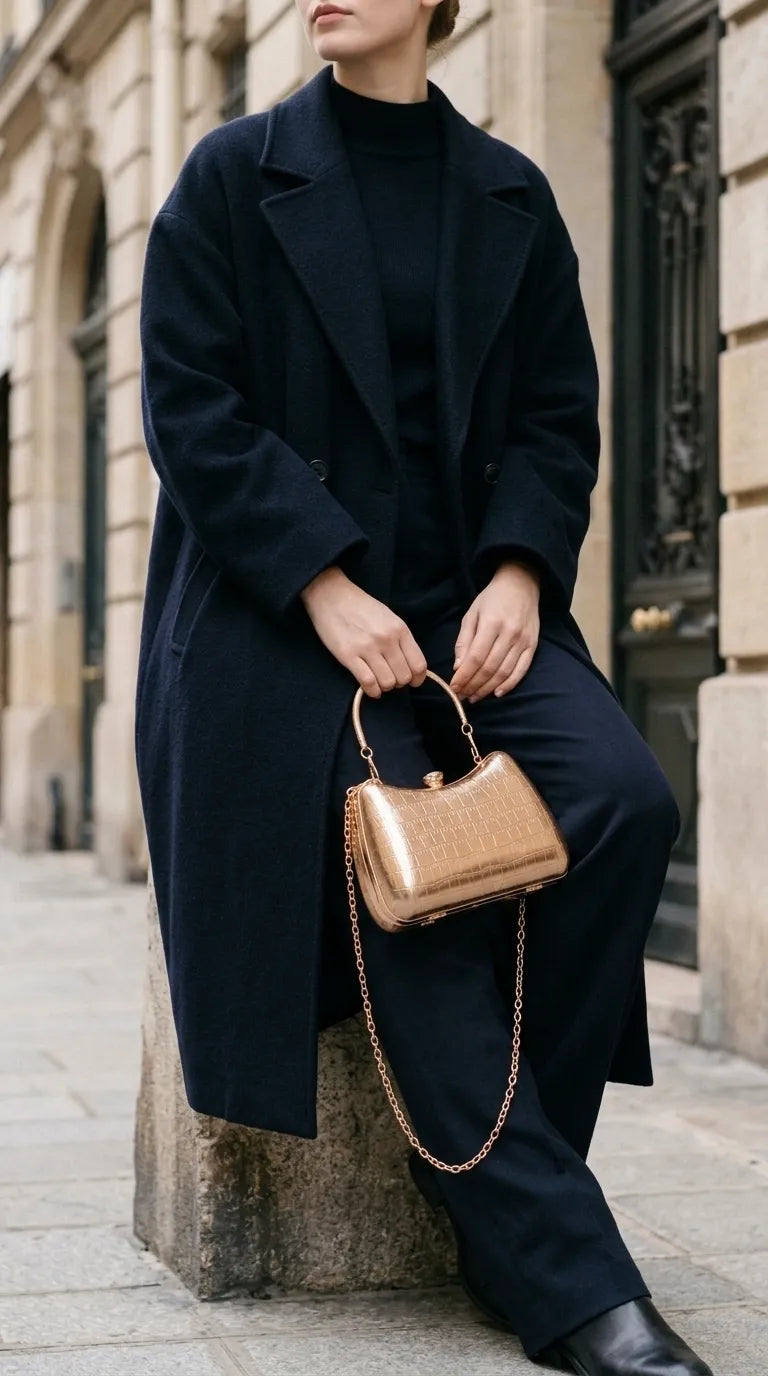 Champagne Fancy Clutch For Women P24580