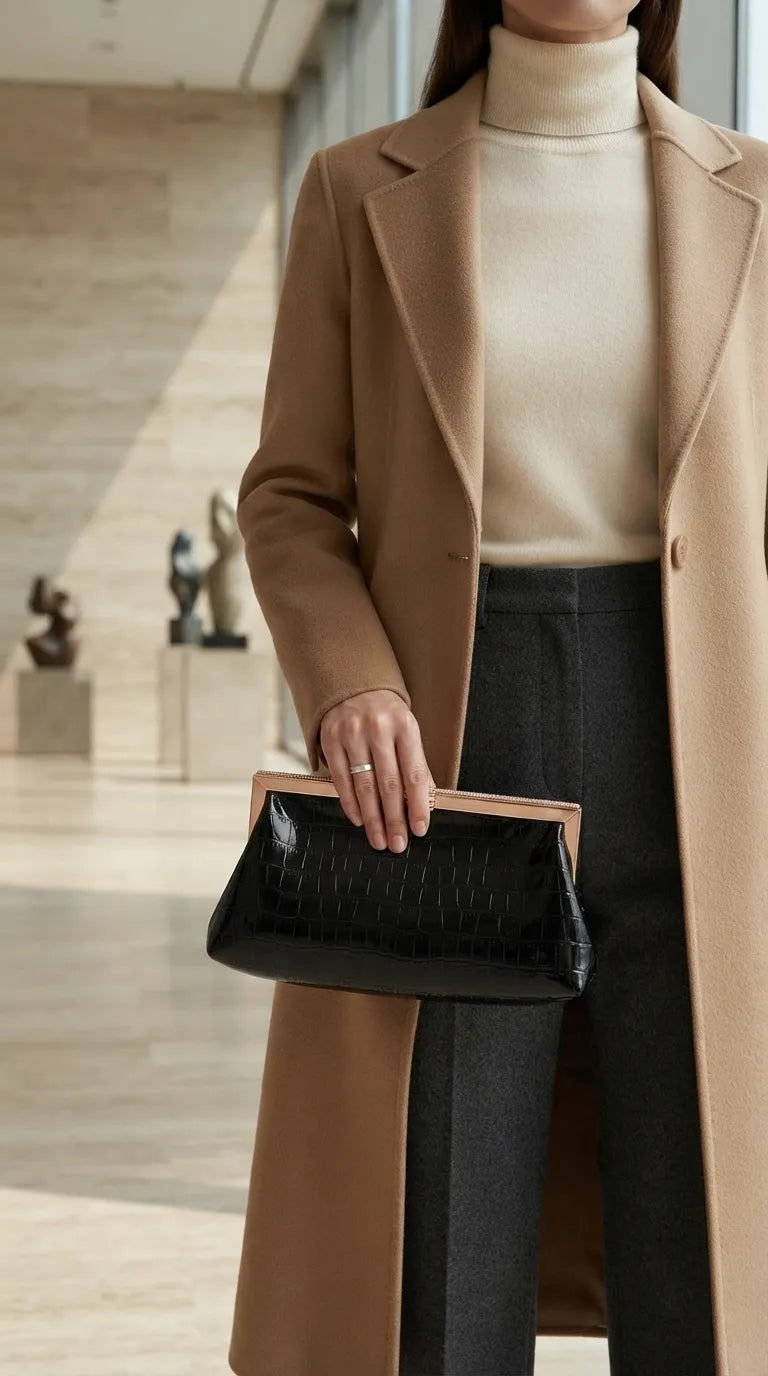 Black Fancy Clutch For Women P24581