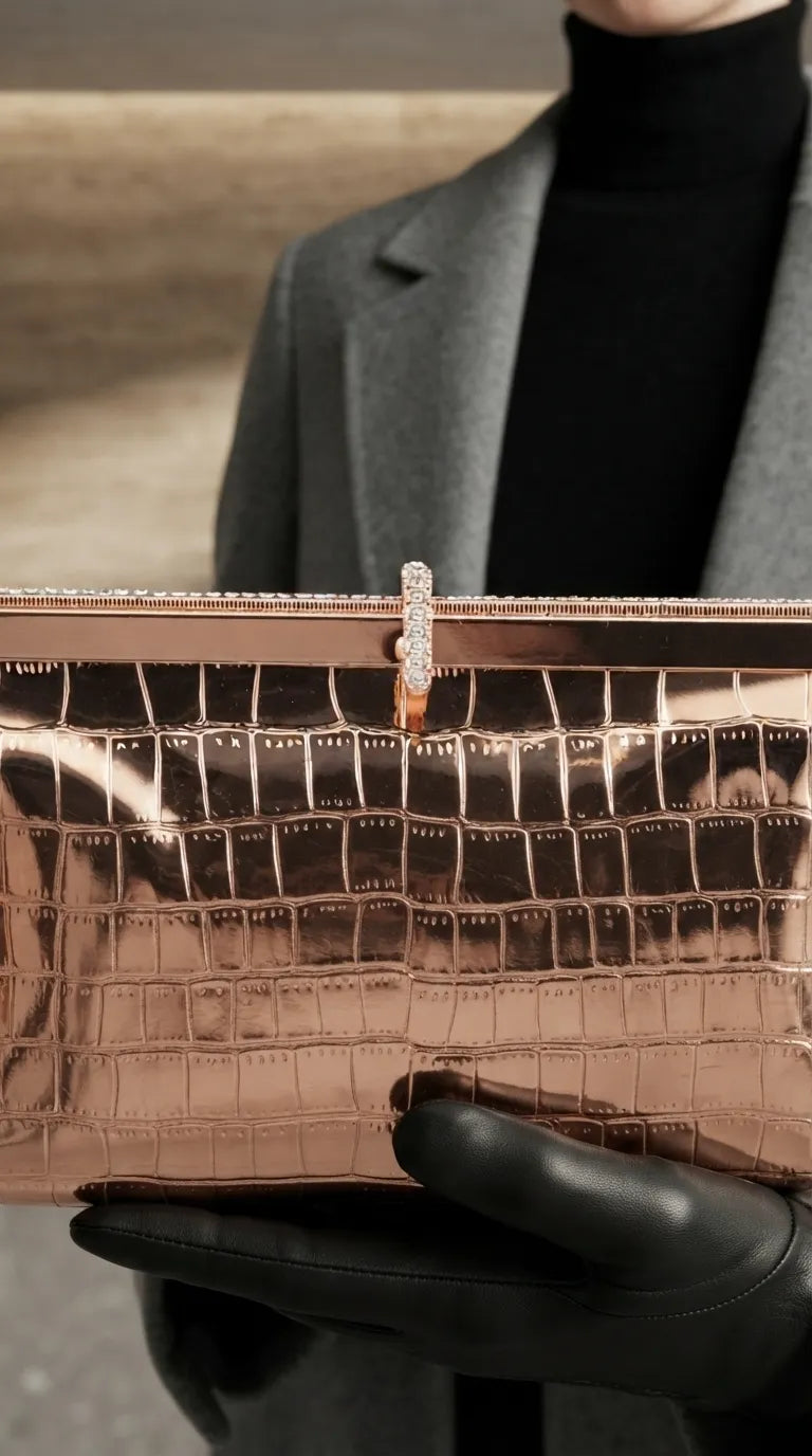 Champagne Fancy Clutch For Women P24581