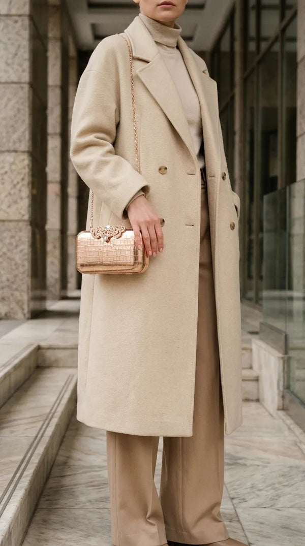 Champagne Fancy Clutch For Women P24582