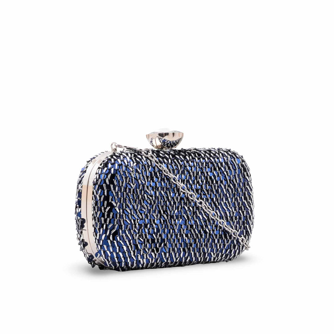Blue Fancy Clutch For Ladies P24603