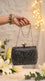 Black Fancy Clutch For Ladies P24605