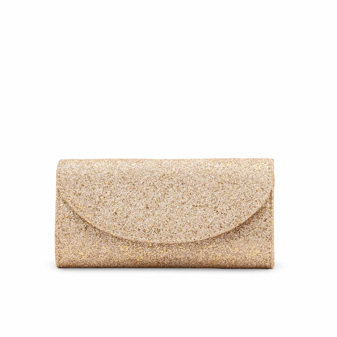 Golden Fancy Clutch For Ladies P24608