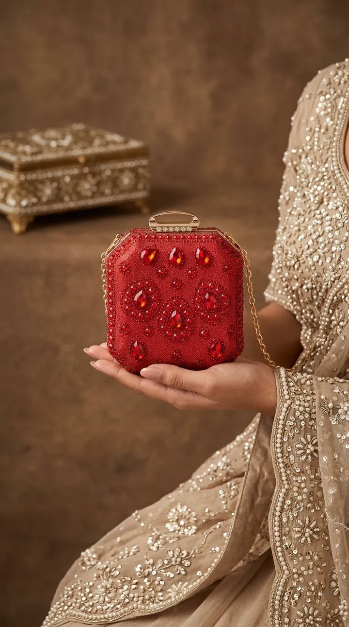 Red Bridal Clutch P24609