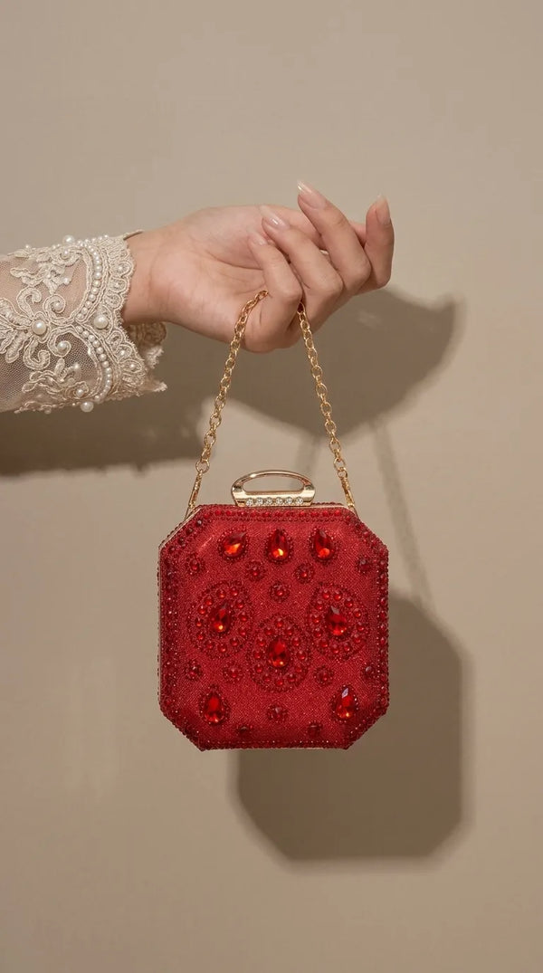 Red Bridal Clutch P24609