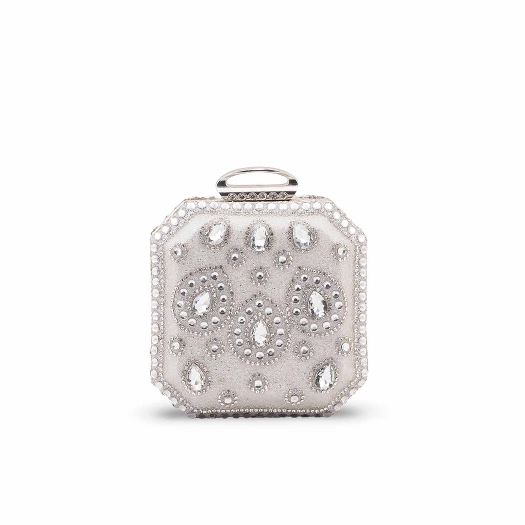 Silver Bridal Clutch P24609