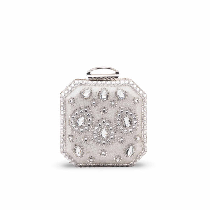 Silver Bridal Clutch P24609