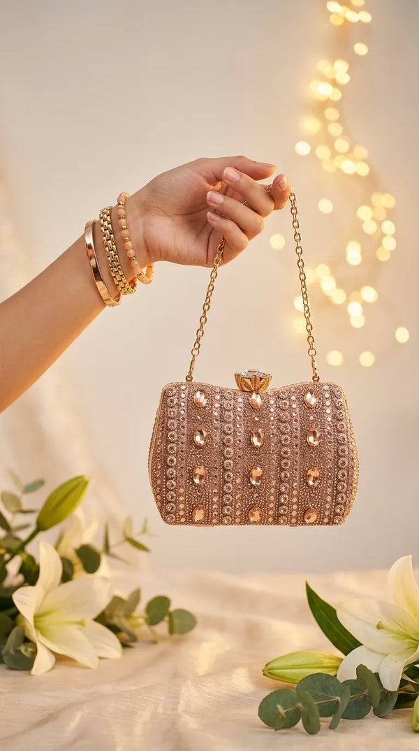 Champagne Bridal Clutch P24610