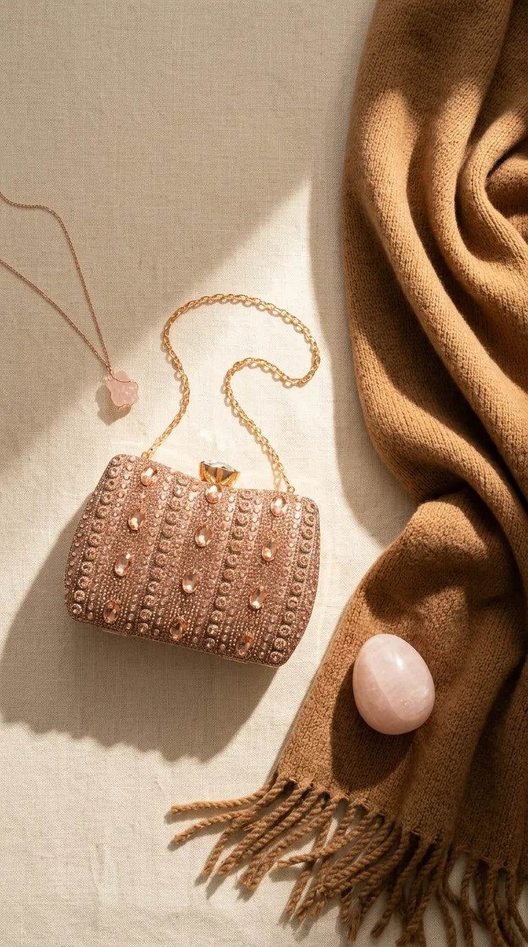 Champagne Bridal Clutch P24610