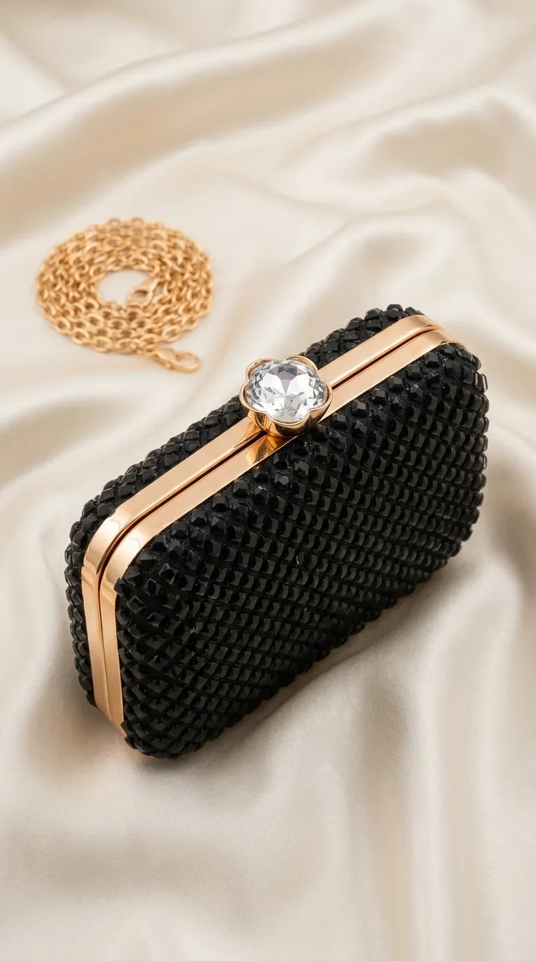 Black Bridal Clutch P24611