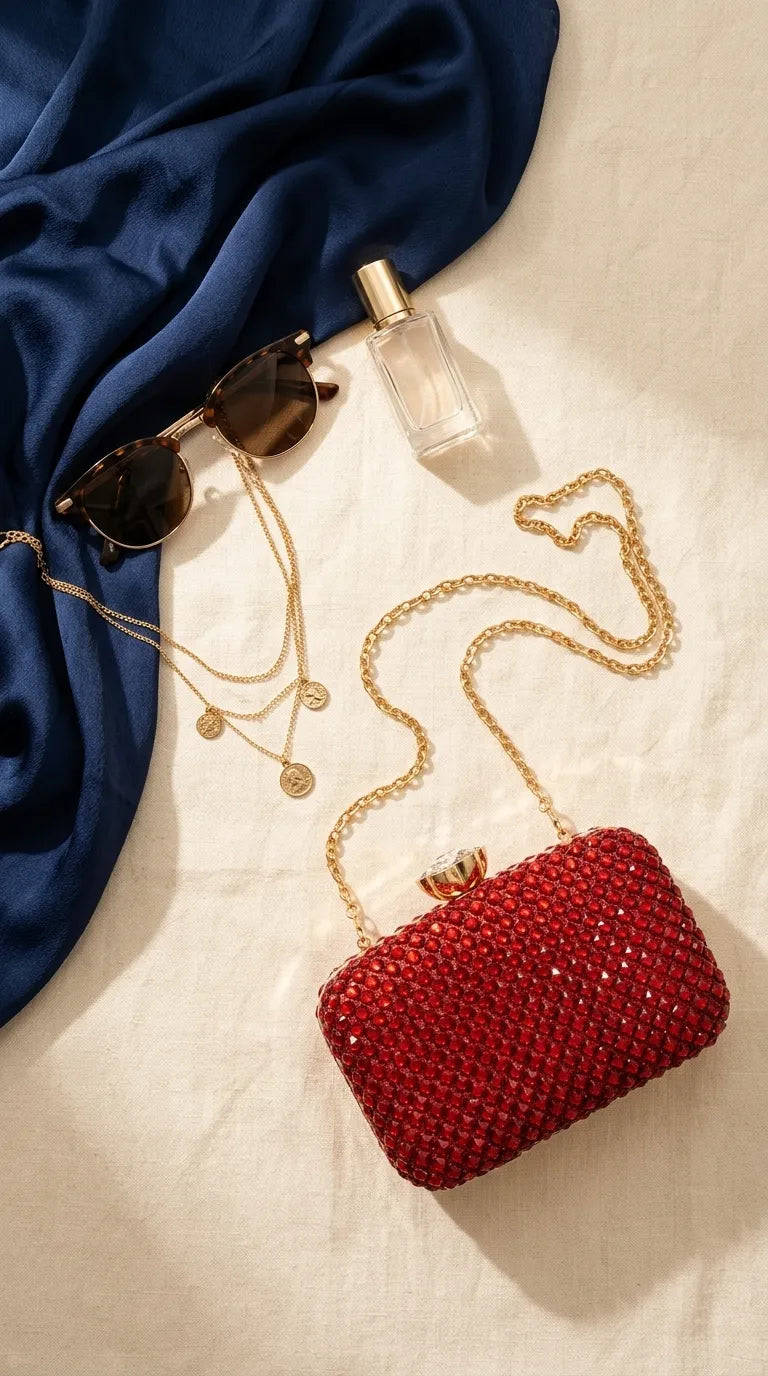Red Bridal Clutch P24611
