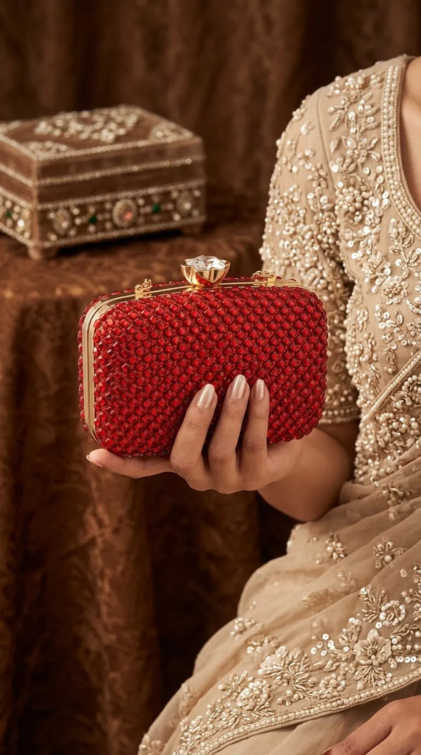 Red Bridal Clutch P24611
