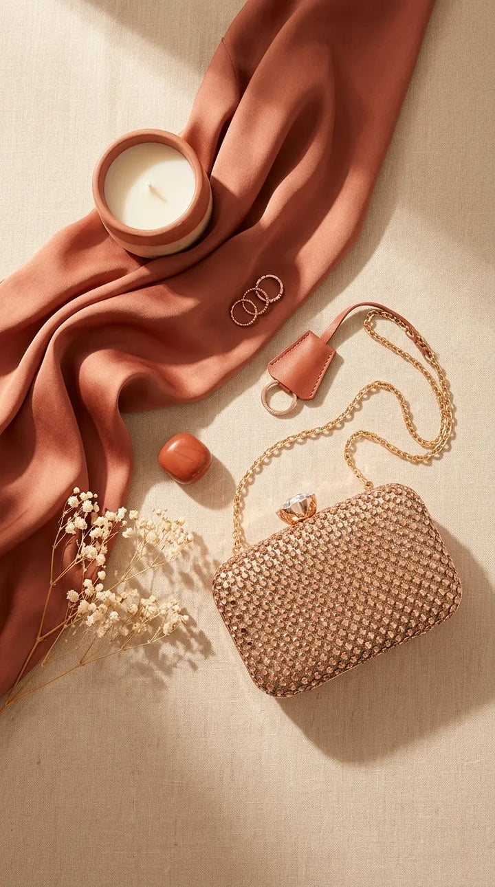 Golden Bridal Clutch P24611