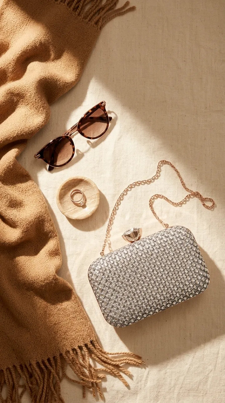 Silver Bridal Clutch P24611
