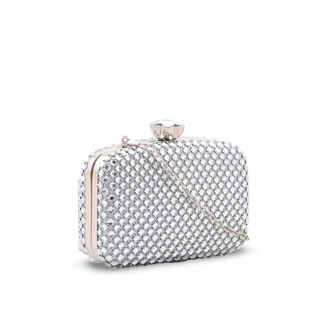 Silver Bridal Clutch P24611