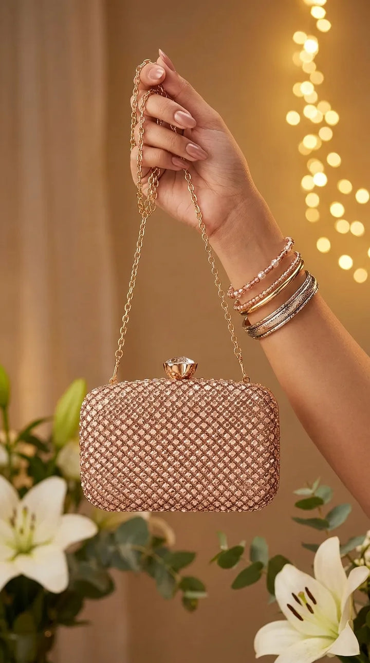 Champagne Bridal Clutch P24611